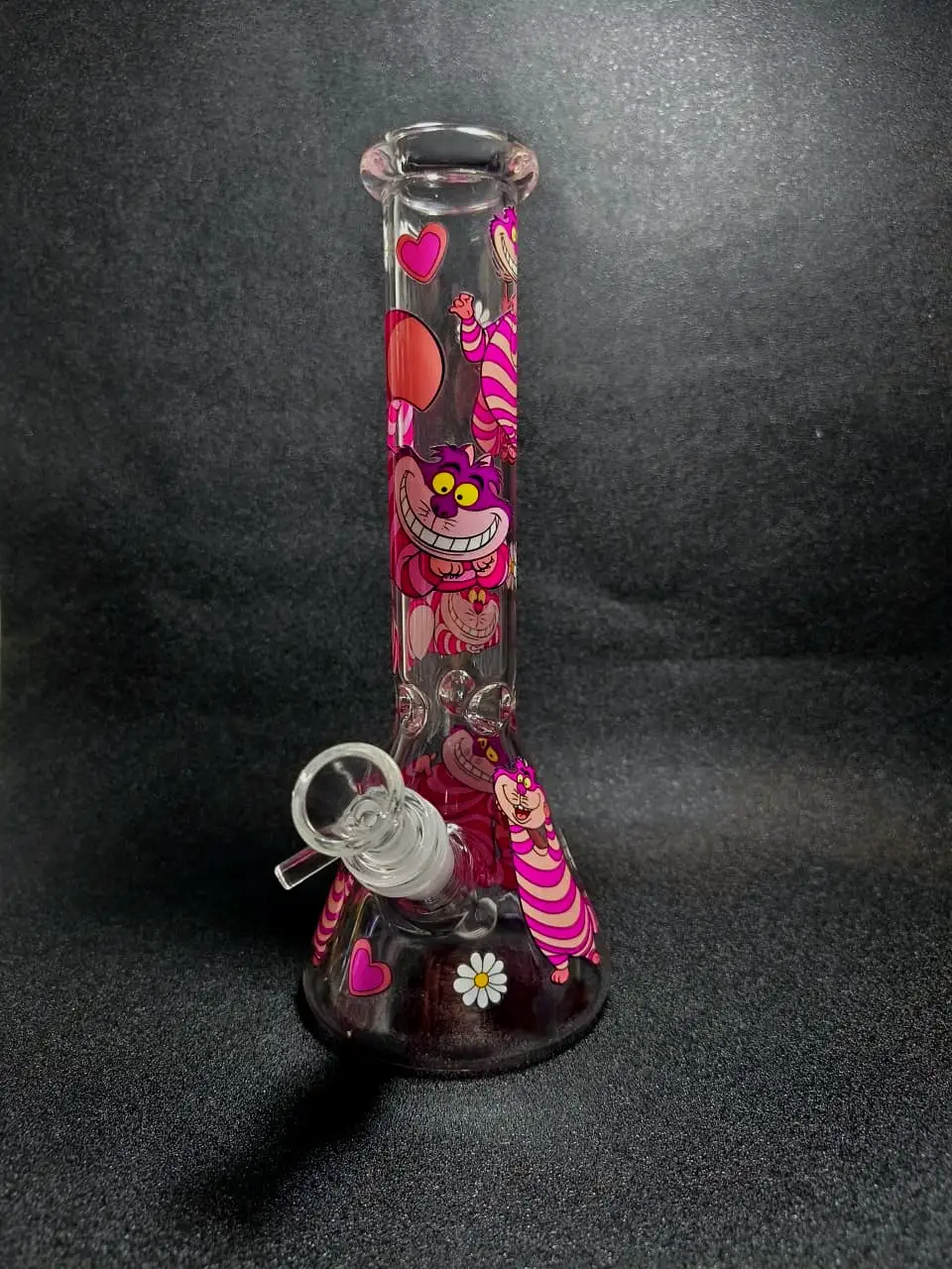 Cheshire Cat Wonderland Fantasy Beaker Glass Bong