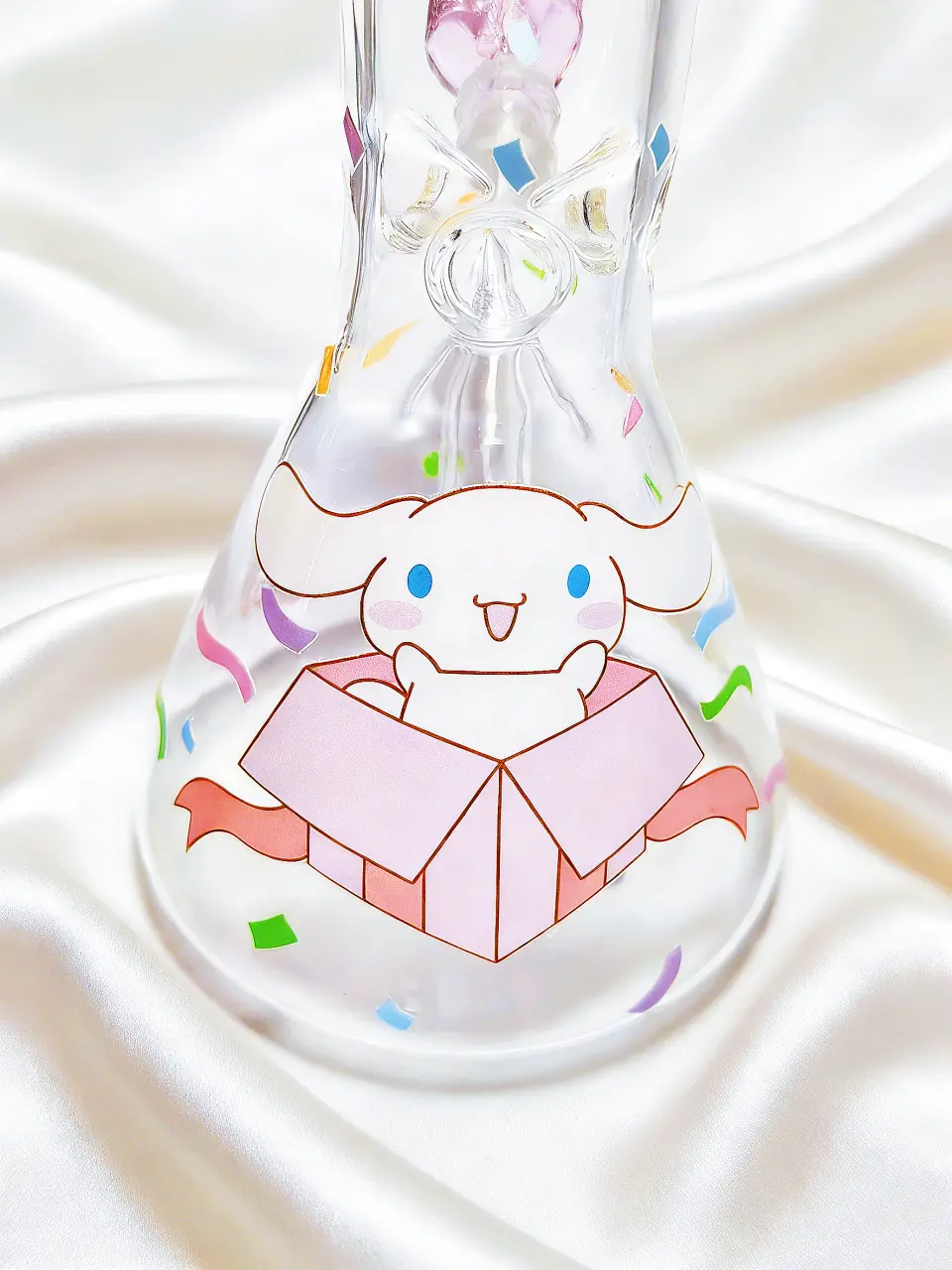 10" Cinnamoroll Surprise Party Gift Box Beaker Glass Bong