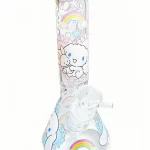 8" Cinnamoroll Rainbow Heart Beaker Glass Bong