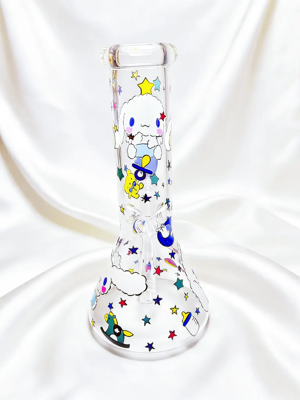 8" Cinnamoroll Dreamy Cloud Beaker Glass Bong