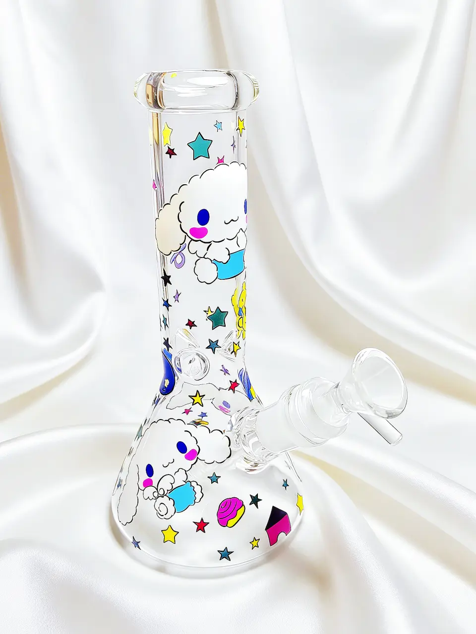 8" Cinnamoroll Dreamy Cloud Beaker Glass Bong