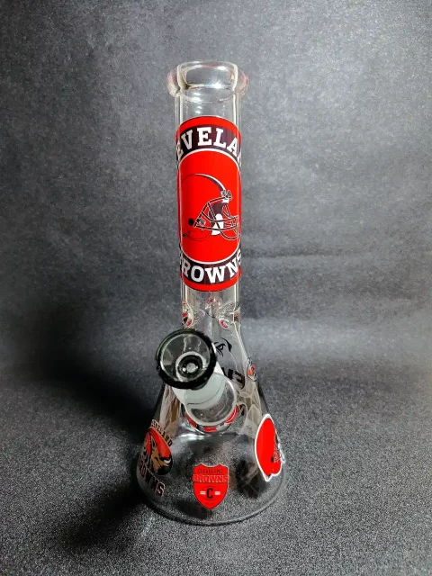 10″ Cleveland Browns NFL Beaker Glass Bong