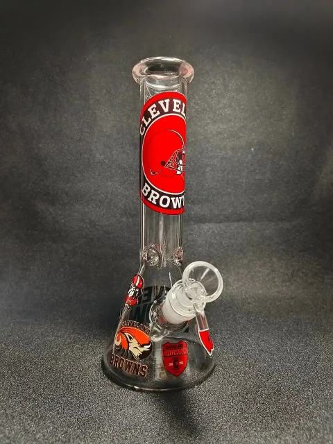 10" Cleveland Browns NFL Beaker Glass Bong