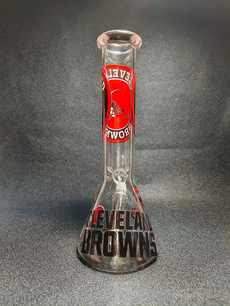 10" Cleveland Browns NFL Beaker Glass Bong - Image 3