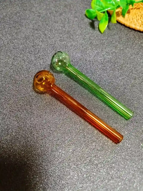 4" Colored Glass Oil Burner Pipe