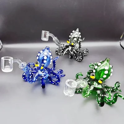 7" Colored Octopus Dab Rig with Banger
