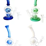 7" Colorful Mini Glass Bong Dab Rig