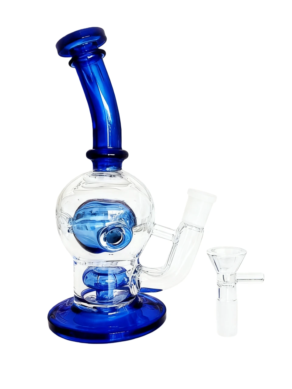 7" Colorful Mini Glass Bong Dab Rig