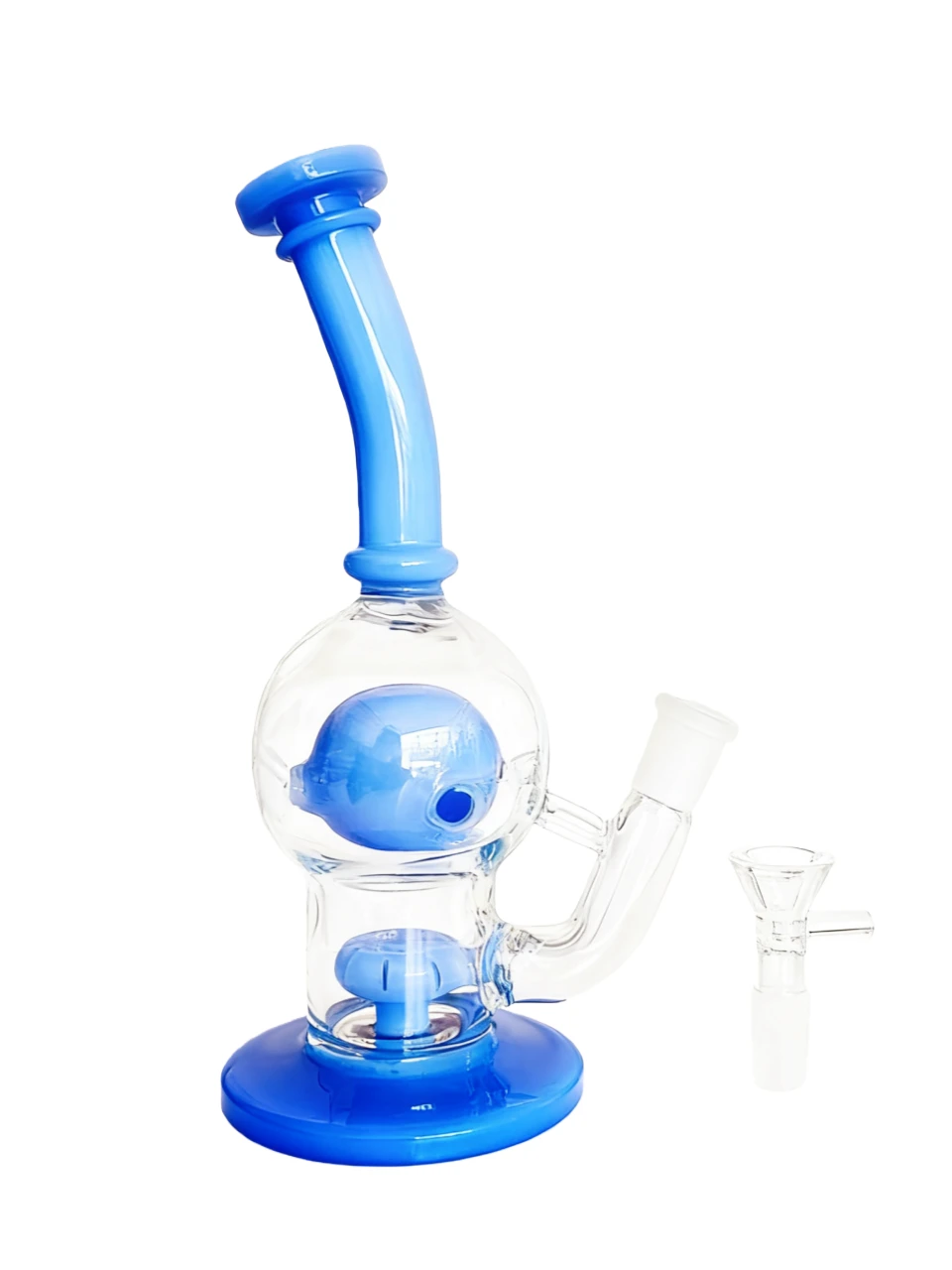 7" Colorful Mini Glass Bong Dab Rig
