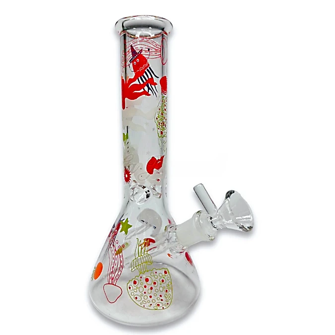 8" Coral Reef Dream – Glow-in-the-Dark Jellyfish Beaker Bong