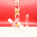 8" Coral Reef Dream Glow-in-the-Dark Jellyfish Beaker Bong