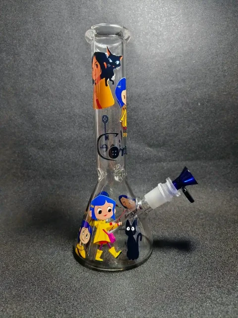 Coraline Fantasy Art Beaker Glass Bong Coraline Fantasy Art Beaker Glass Bong