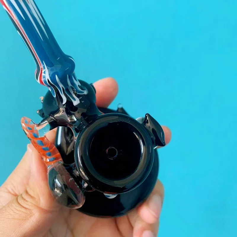 6" Cosmic Hammer Handcrafted Unique American Glass Pipe