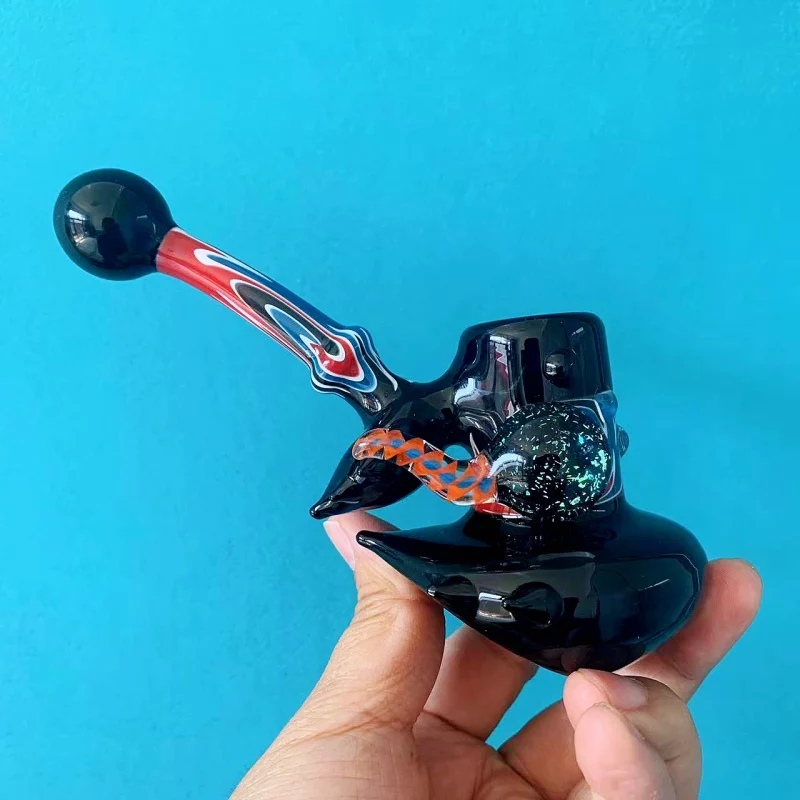 6" Cosmic Hammer Handcrafted Unique American Glass Pipe