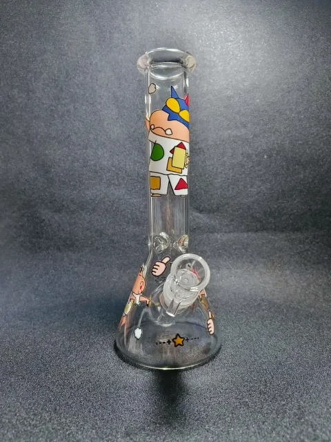 Crayon Shin-chan Cute Chaos Beaker Glass Bong