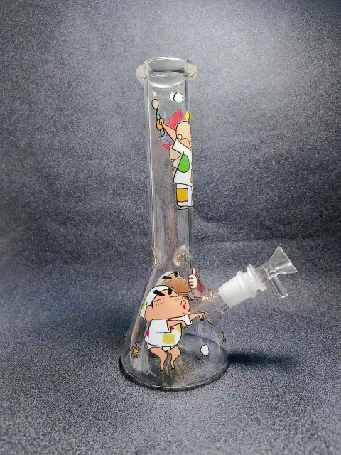 Crayon Shin-chan Cute Chaos Beaker Glass Bong Crayon Shin-chan Cute Chaos Beaker Glass Bong