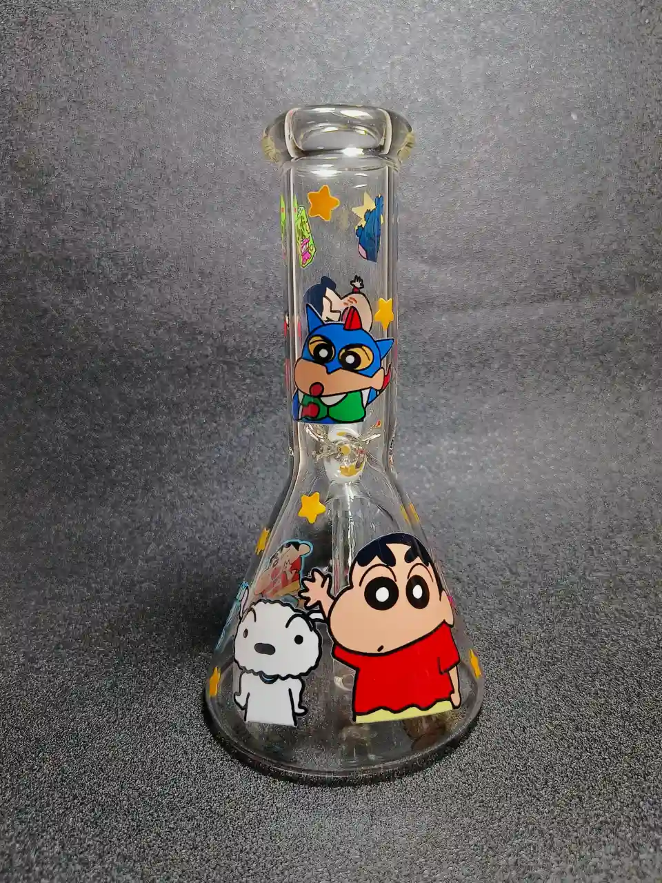 Crayon Shin-chan Shiro Action Mask Beaker Glass Bong