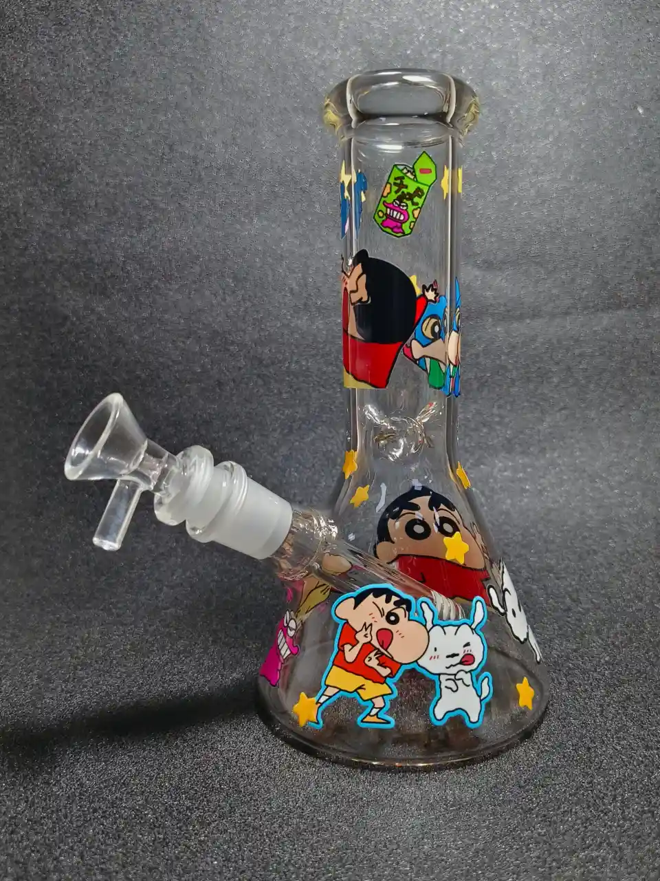 Crayon Shin-chan Shiro Action Mask Beaker Glass Bong