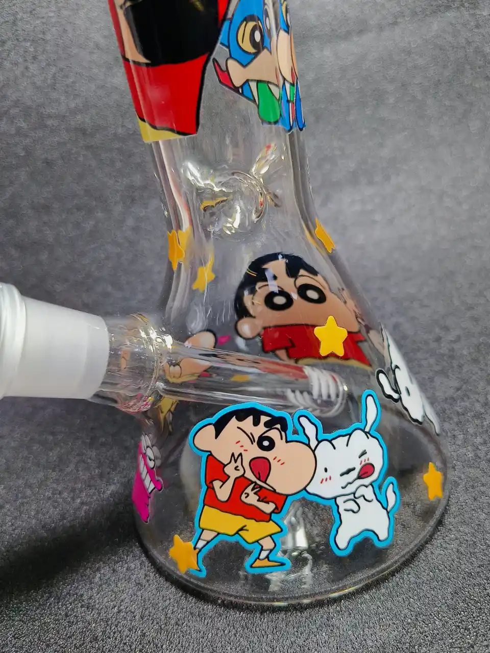 Crayon Shin-chan Shiro Action Mask Beaker Glass Bong