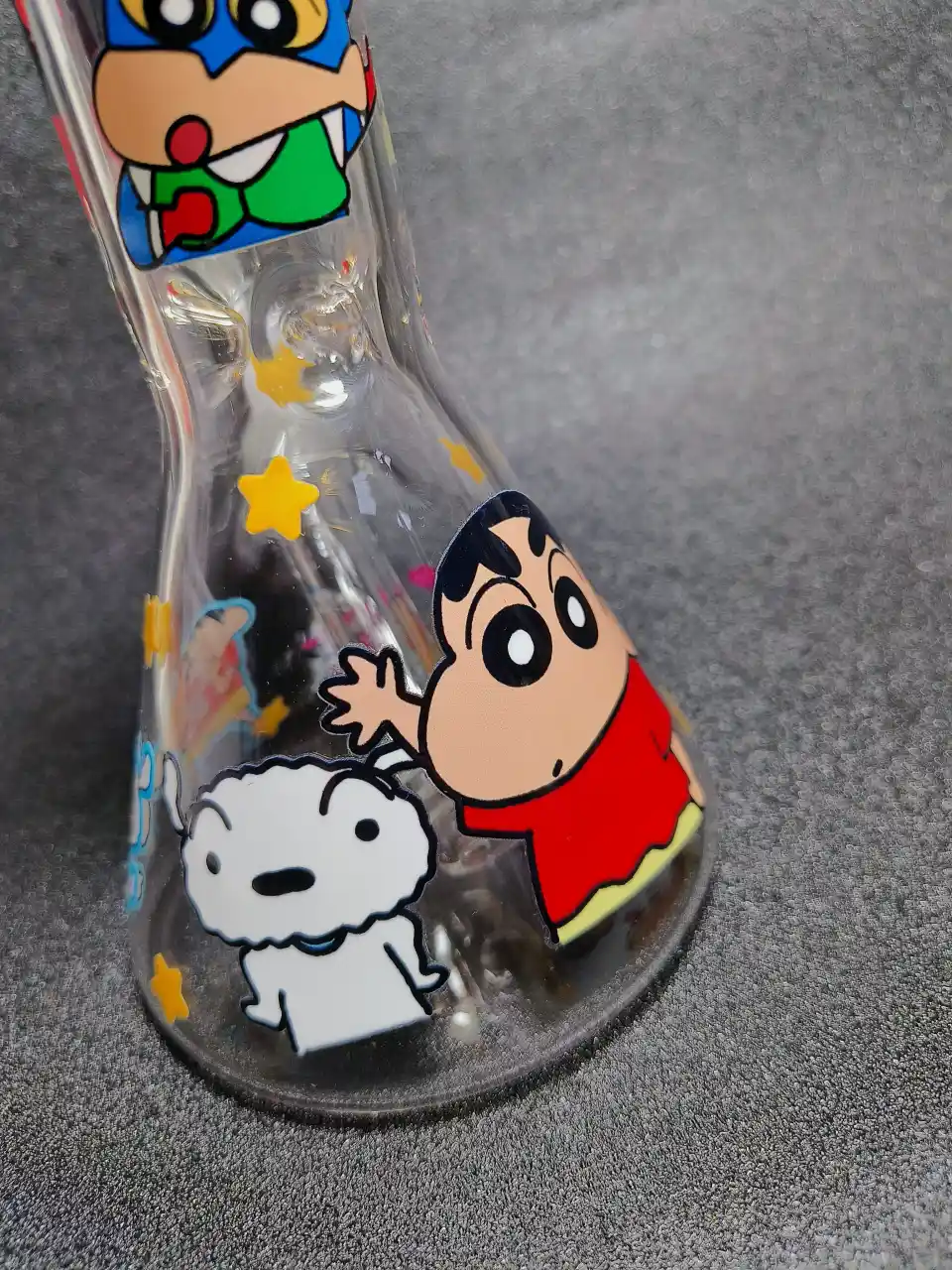 Crayon Shin-chan Shiro Action Mask Beaker Glass Bong