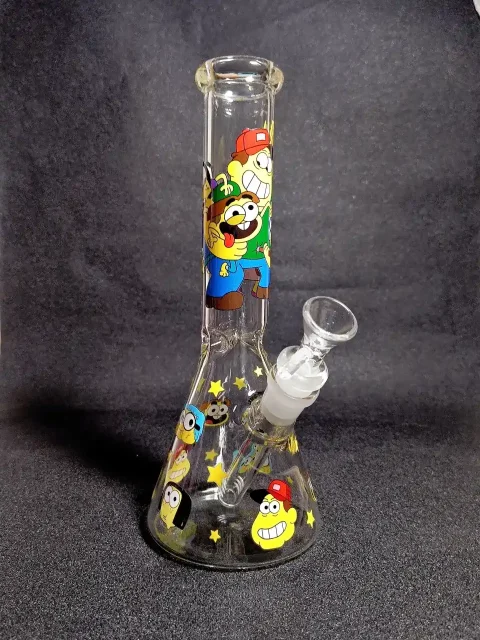 Cricket Green Big City Greens Disney Crazy City Comedy Beaker Glass Bong