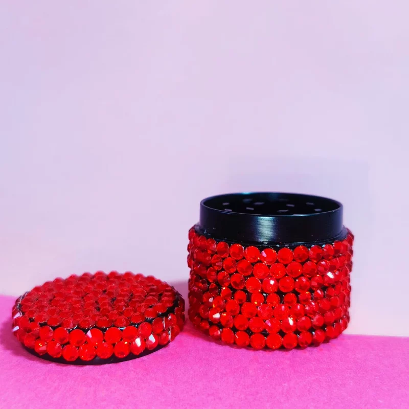 Crystal Bling Red Rhinestone Mini Grinder
