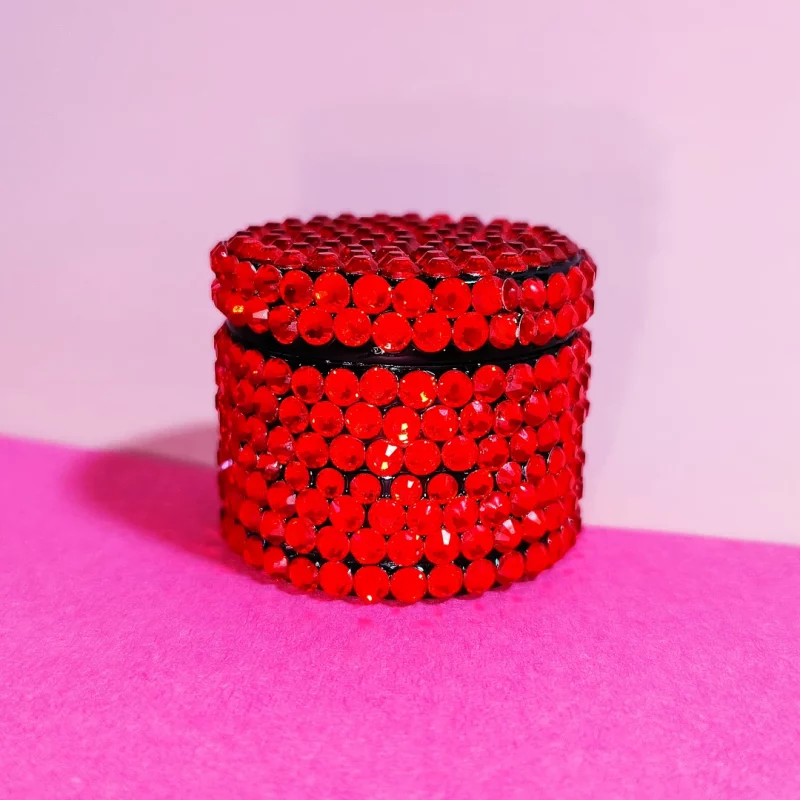 Crystal Bling Red Rhinestone Mini Grinder