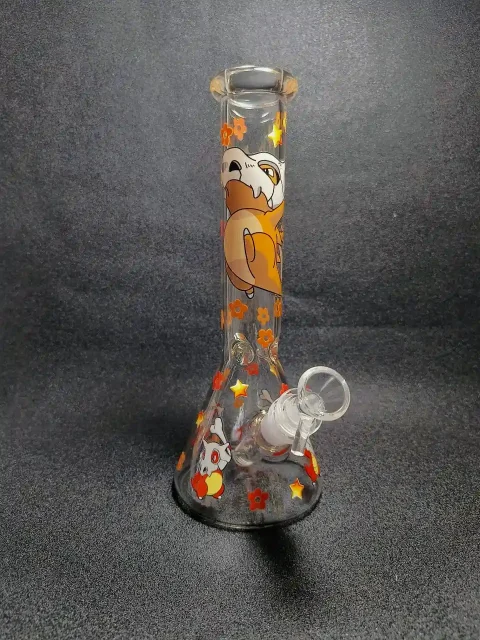 10" Pokemon Cubone Star Pattern Beaker Glass Bong