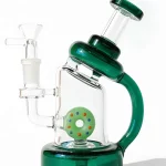 9" Cute Donut Perc Mini Glass Bong | Multiple colors