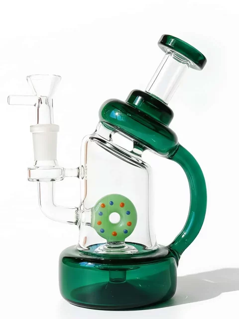 7" Cute Doughnut Mini Glass Bong