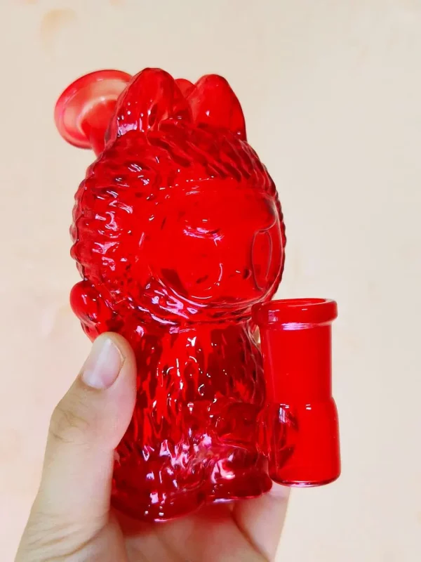 Cute Glass Labubu Bubber Bong Dab rig
