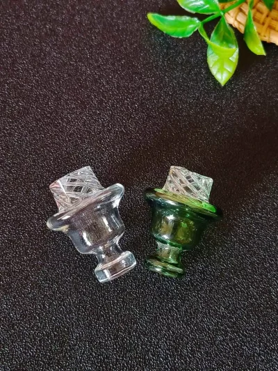 Cyclone Vortex Carb Cap | Clear and Green