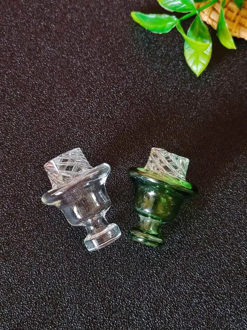 Cyclone Vortex Carb Cap | Clear and Green
