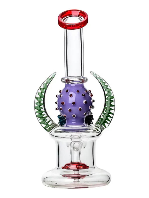 10" Desert Cactus Wig Wag Horns Glass Bong