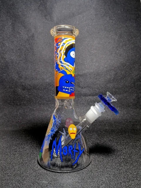 Dimensional Rift Morty Sci-Fi Beaker Glass Bong Dimensional Rift Morty Sci-Fi Beaker Glass Bong