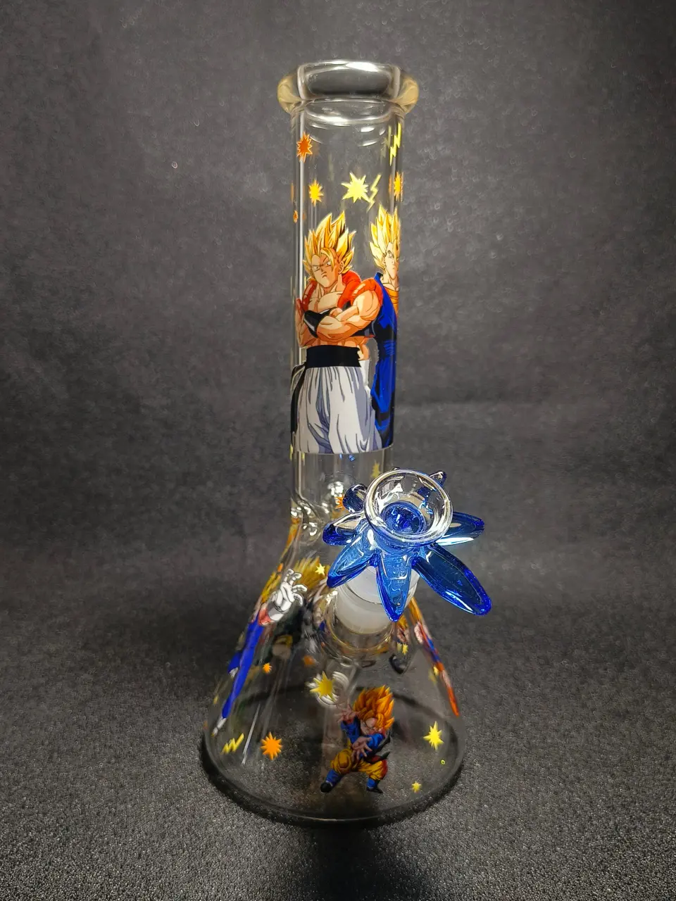 Dragon Ball Super Saiyan Gogeta Vegito Beaker Glass Bong