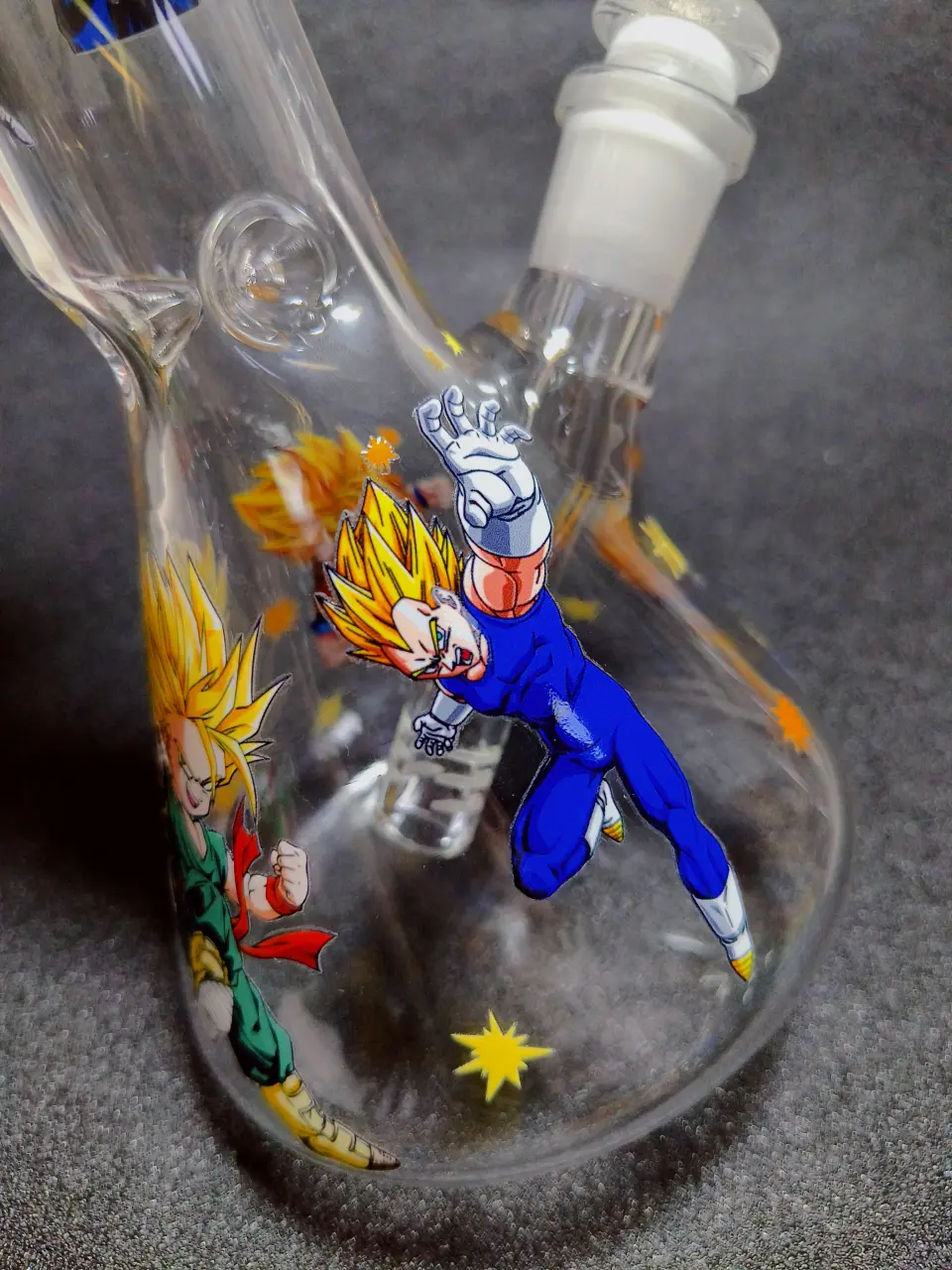Dragon Ball Super Saiyan Gogeta Vegito Beaker Glass Bong
