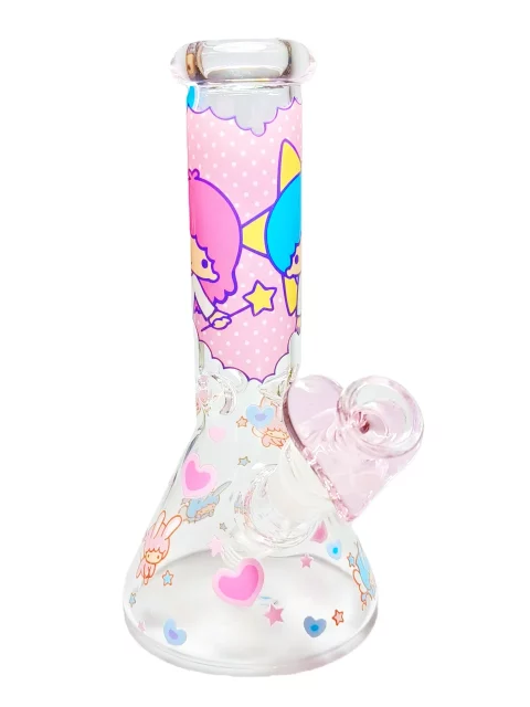 8" Dreamy Starry Little Twin Stars Beaker Glass Bong