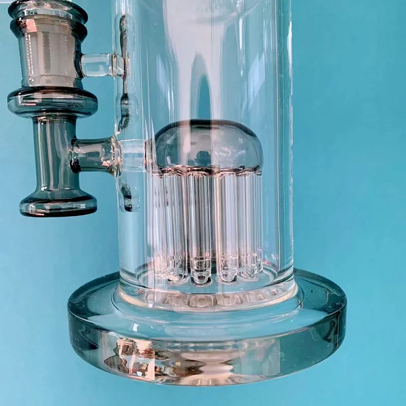 18" Dual-Chamber Bong with Double Tree Percs