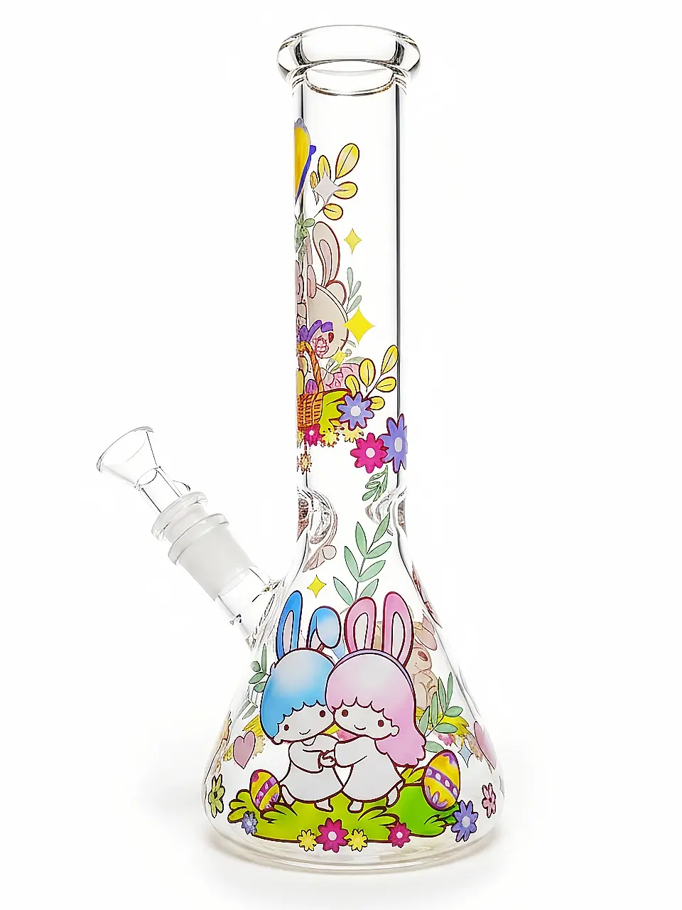10” Easter Sanrio Beaker Glass Bong | Spring Garden Cutie Edition