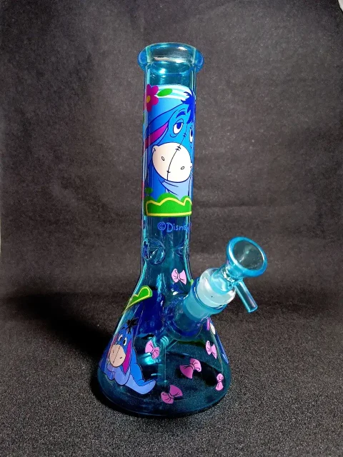 Eeyore Disney Winnie the Pooh Blue Sky Beaker Glass Bong