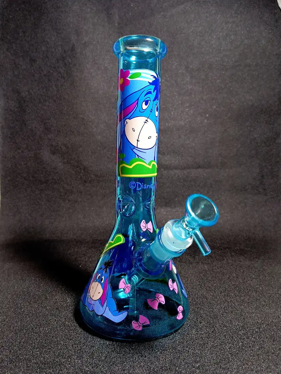 Eeyore Disney Winnie the Pooh Blue Sky Beaker Glass Bong