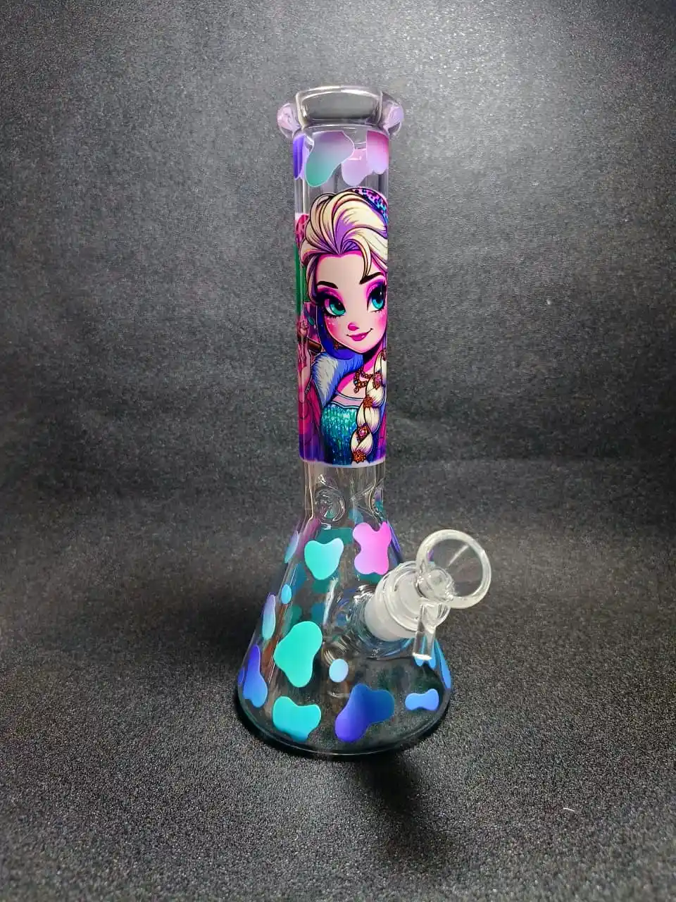 10" Elsa Frozen Queen 420 Ice Flow Beaker Bong