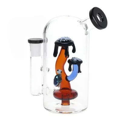 5.5" Fantasy Mushroom Glass Bong with Snail