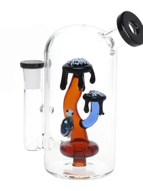 5.5" Fantasy Mushroom Glass Bong with Snail