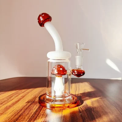 7" Fantasy Mushroom Mini Glass Bong