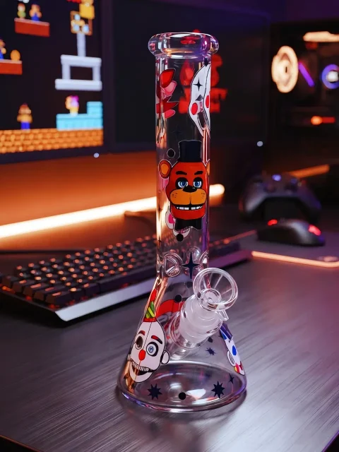 10″ Five Nights at Freddy’s Beaker Glass Bong