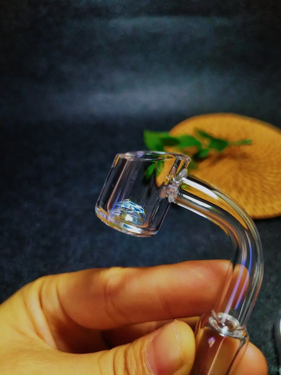 Flat Bottom Slanted Top Quartz Banger Nail – 14mm Male / 90° / 4mm