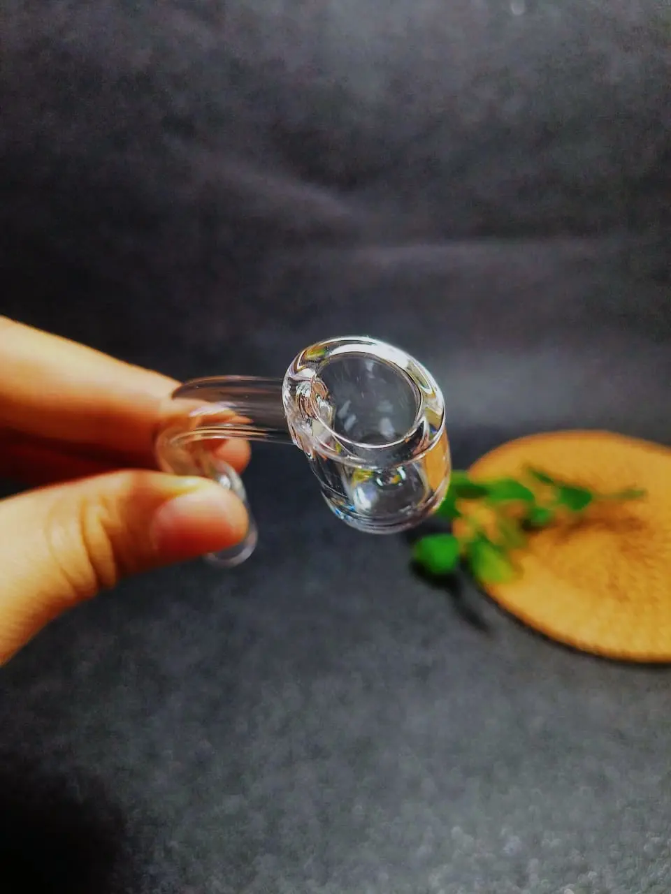 Flat Bottom Slanted Top Quartz Banger Nail – 14mm Male / 90° / 4mm