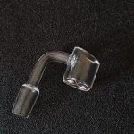 Flat Bottom Slanted Top Quartz Banger – 14mm Male / 90° / 4mm